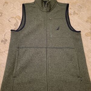 Men's Green Nautica Fleece Vest
